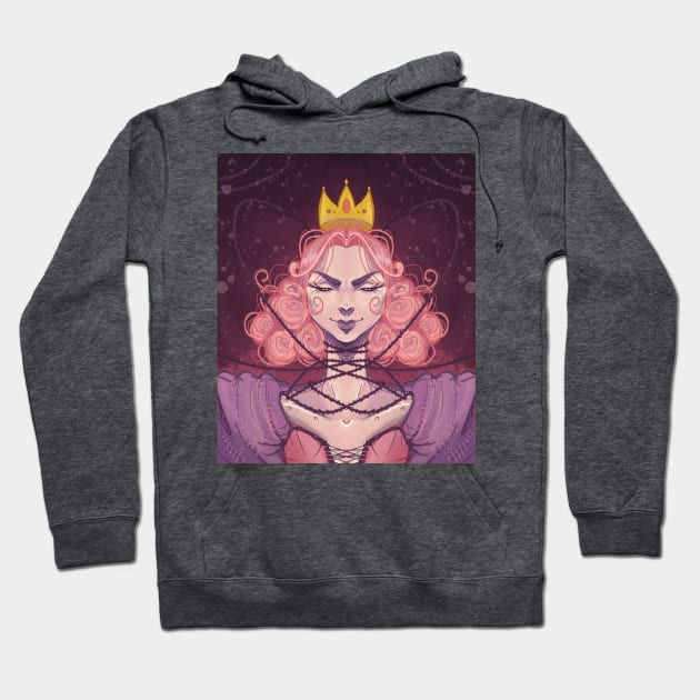 Rose Thorns Girl Hoodie by Stayhella Studio